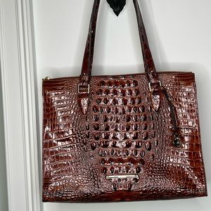 Beautiful Brahmin Anywhere Tote Pecan Melbourne Genuine Leather